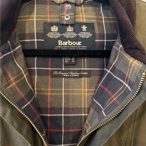 Barbour Women's Brown Wax Jacket with Plaid Lining